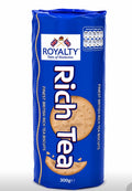 Royalty Rich Tea Biscuit | Classic Tea Cookies | Crunchy British Style Biscuit | Perfect for Tea & Coffee | Imported Tea Snack | Family Pack