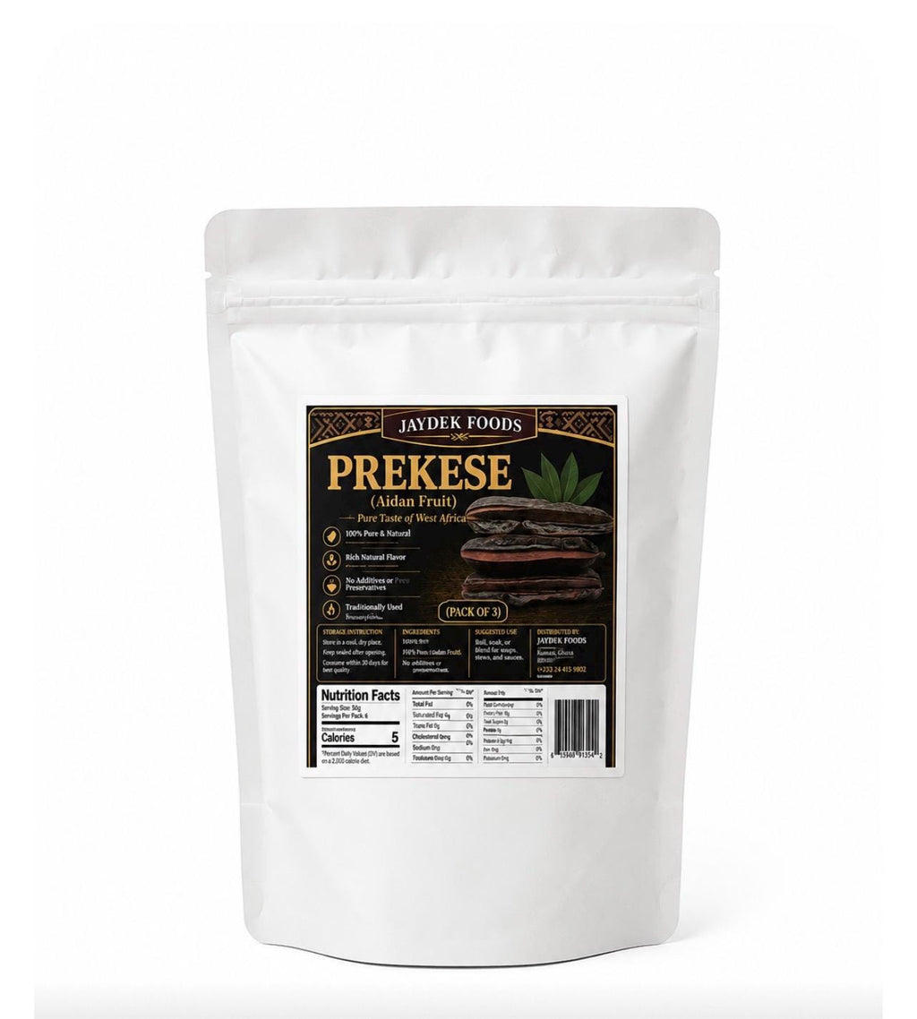 Prekese (Aidan Fruit) | Whole Dried Prekese Pods (3) | African Soup Spice | Ghana Natural Herb | Aromatic Cooking Spice | Herbal Tea