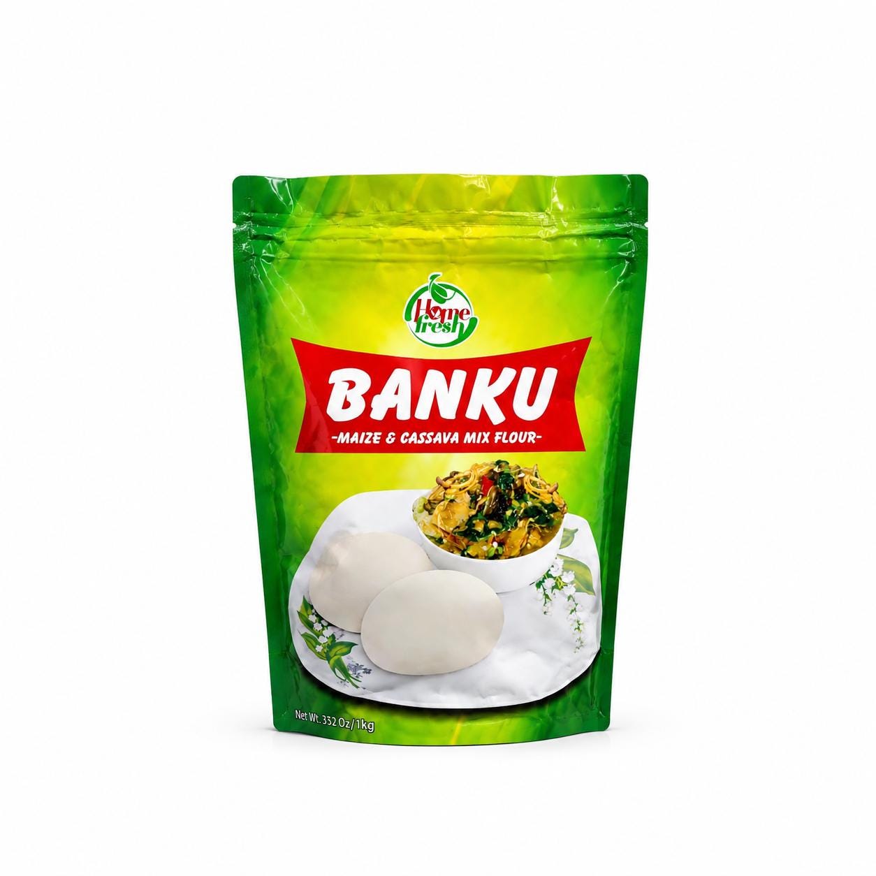 Banku Mix | Authentic Ghana Banku Flour | Corn & Cassava Dough Mix | African Swallow | Traditional Ghana Food | West African Pantry Staple