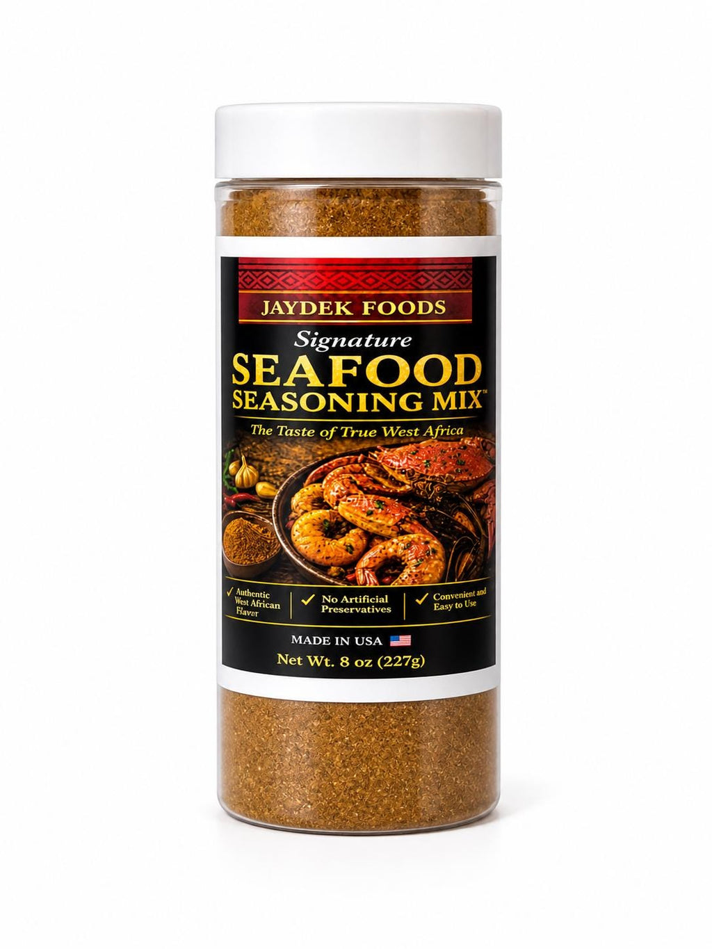 Jaydek Foods Seafood Seasoning Mix | All Purpose Fish & Shrimp Spice Cajun Style| African Seafood Spice Grill Fry Seasoning | Bold Flavor