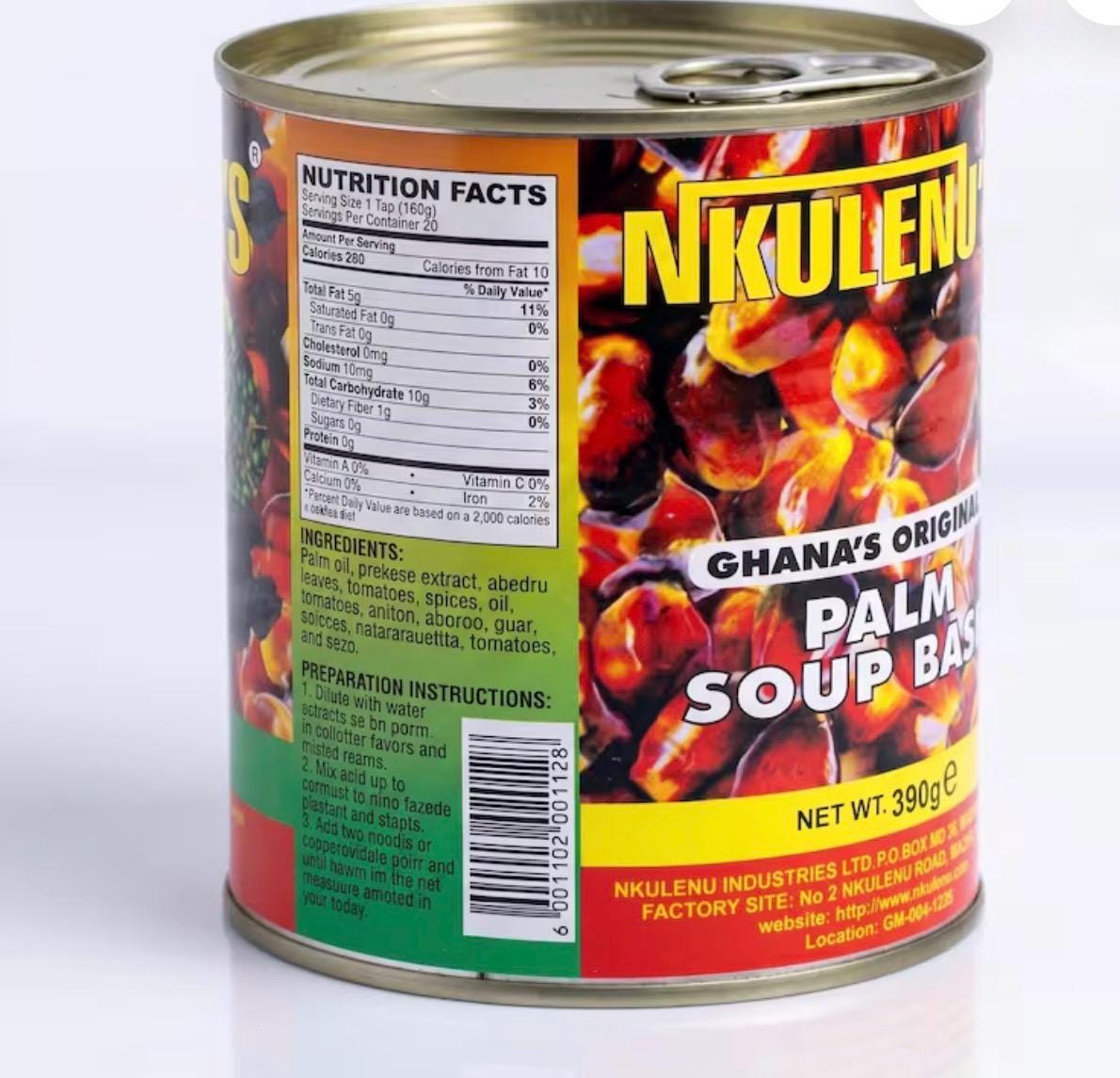 Nkulenu Palm Base Soup Concentrate | Authentic Ghanaian Palm Soup Base | Traditional African Cooking Ingredient | Ready-to-Cook Palm Soup