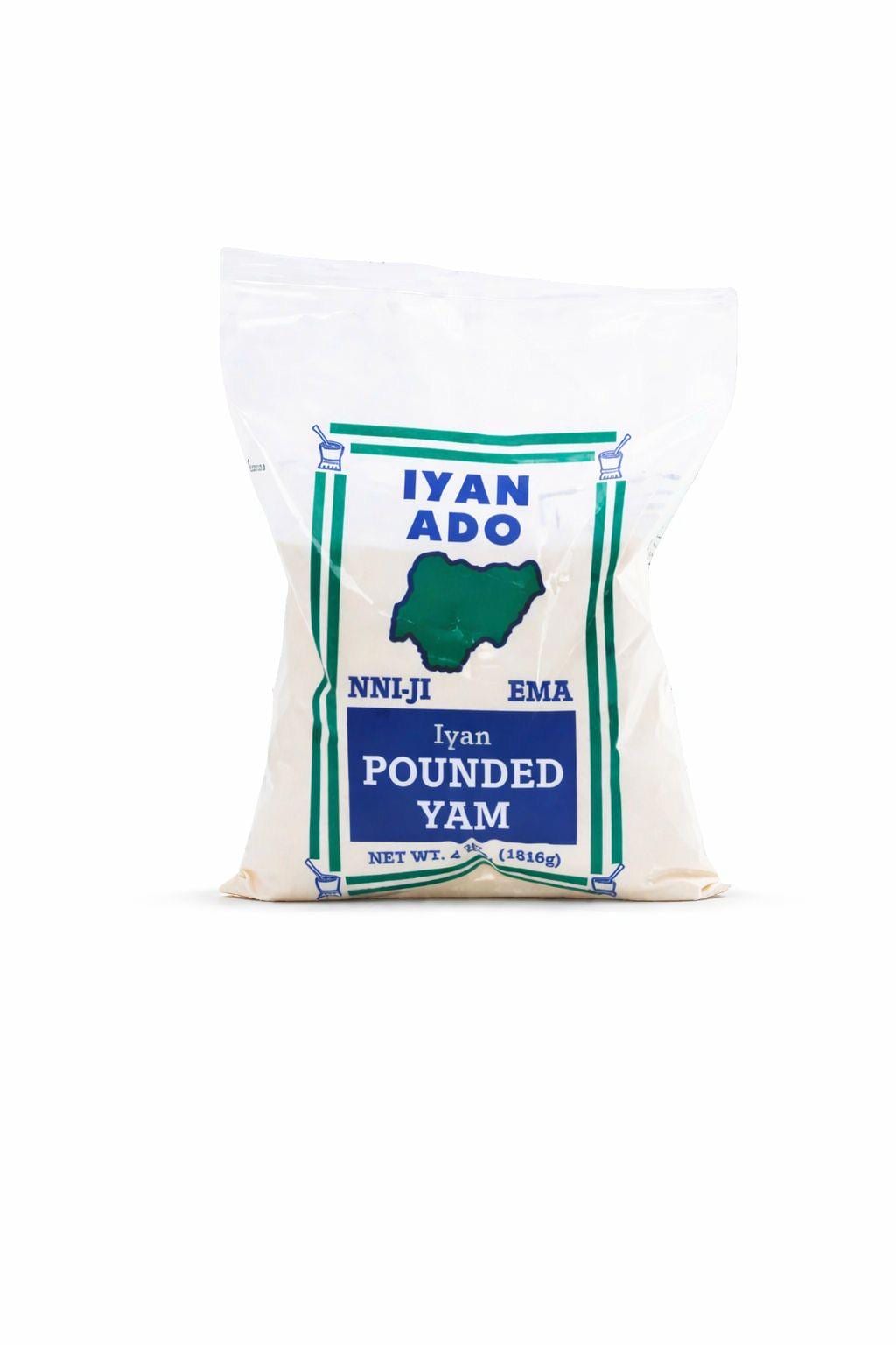 Pounded Yam Flour 4 Lbs| Instant Iyan | Authentic Nigerian Swallow | Smooth Yam Fufu | African Food Staple | Easy to Prepare
