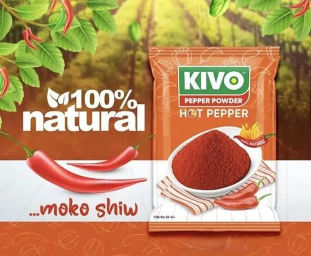 Kivo 100% Natural Hot Pepper Sauce Mini Sachets (12 Pack) | African Chili Sauce Pack | Spicy Pepper Condiment | Travel Size Hot Sauce Packet