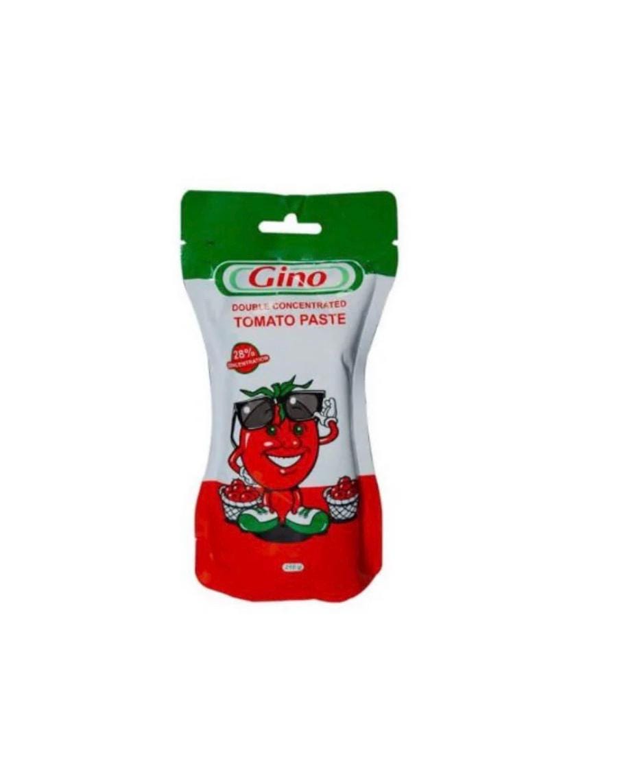 Gino Tomato Mix Sachets | Rich Tomato Paste for Jollof Rice & Stews | African Cooking Sauce | Convenient Tomato Sachet Pack