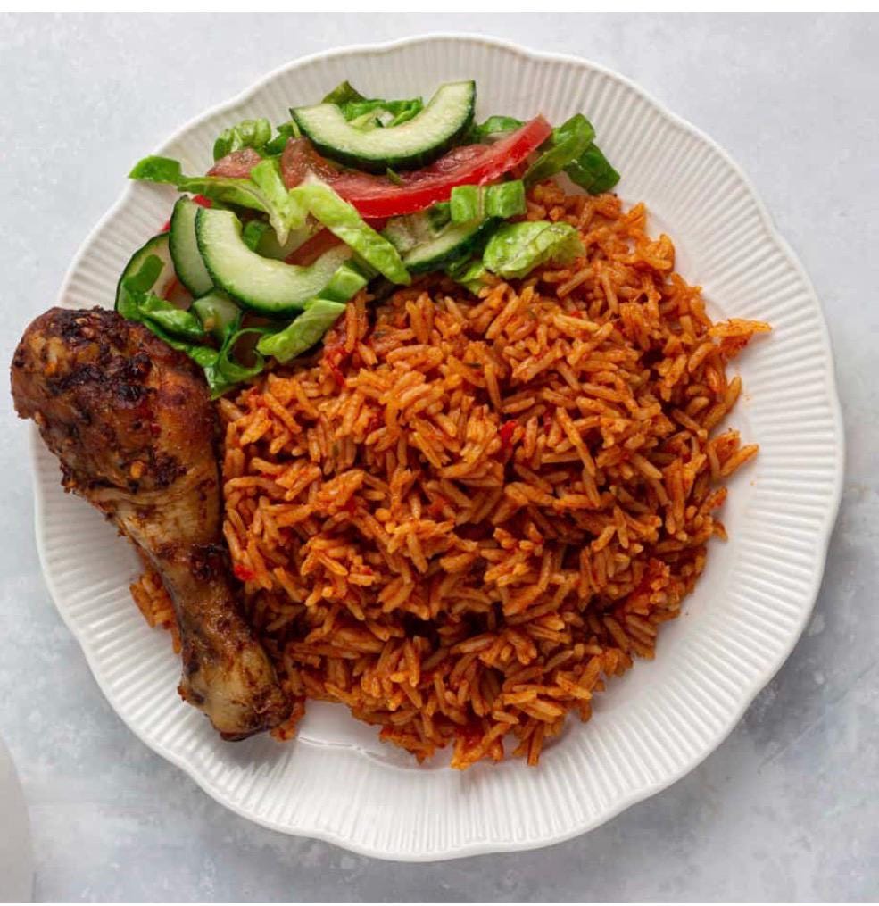 Jollof Rice Essentials Box | Jaydek Foods Jollof Seasoning Mix, Gino Tomato Mix, Sankofa Garlic Ginger, Authentic West African Flavor Pack