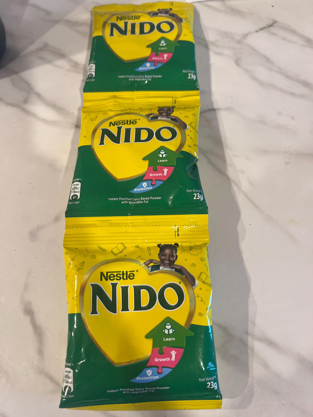 Nestlé Nido Milk Powder Sachets 23g Pack of 10 | Instant Full Cream Milk | African Dairy Powder for Tea, Coffee & Cooking