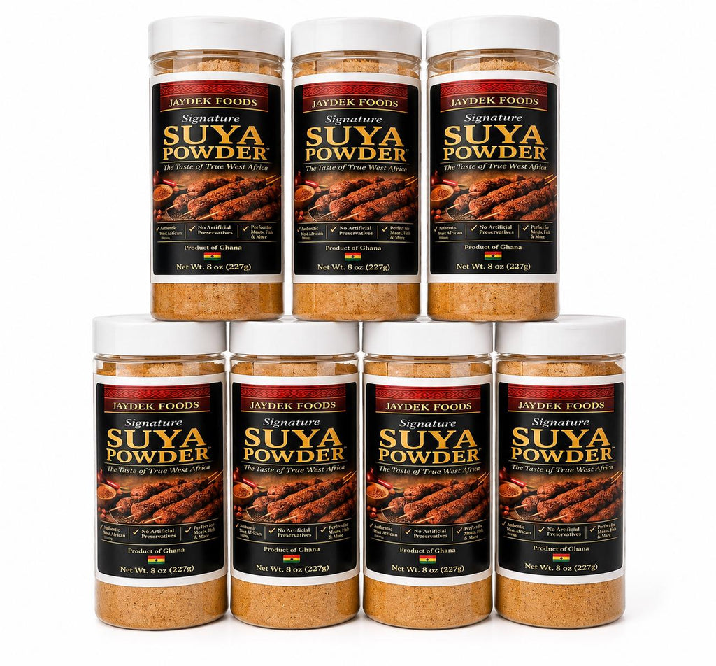 Jaydek Foods Suya Powder | Authentic West African BBQ Meat Rub, Spicy Peanut Blend