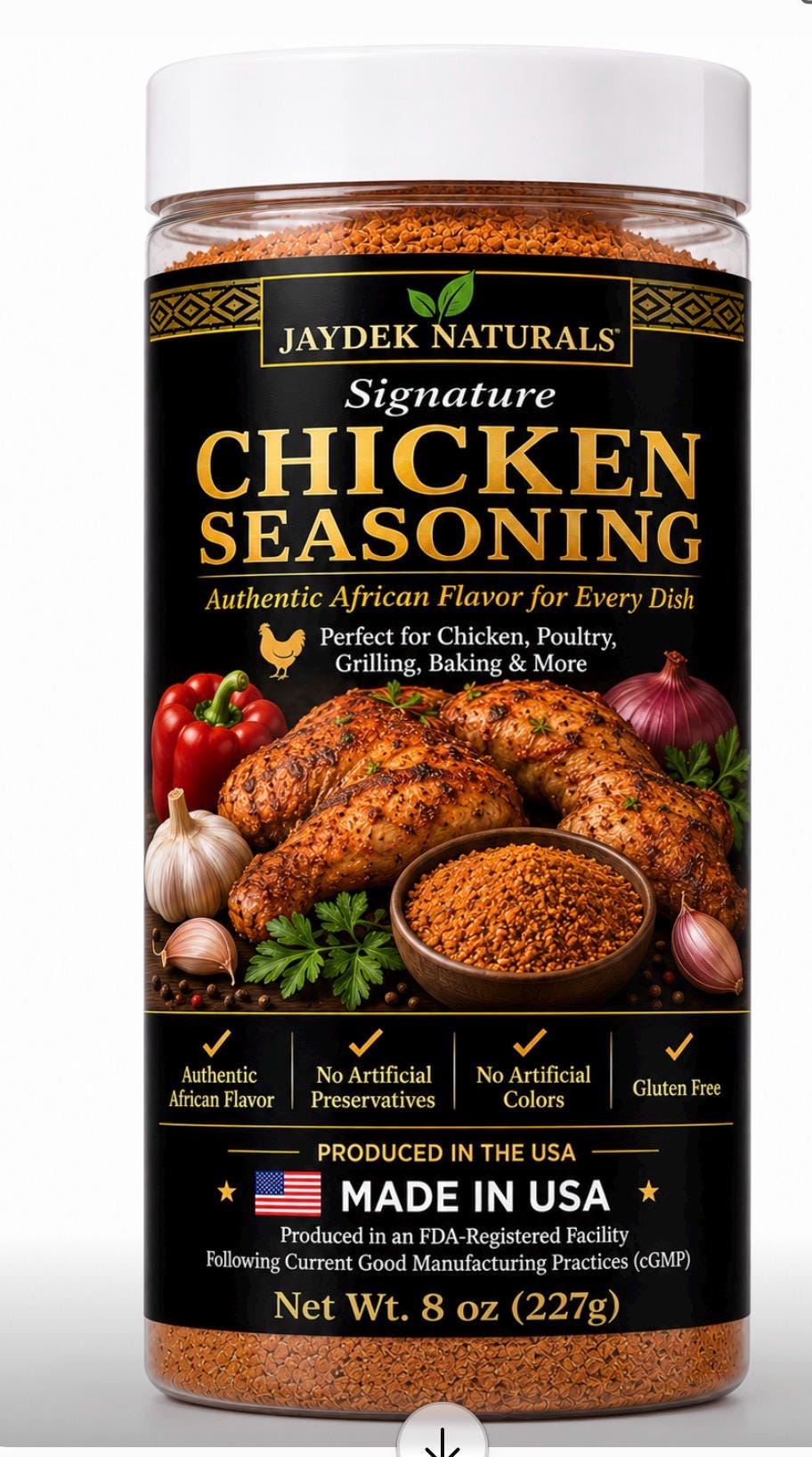 African Chicken Seasoning Blend | West African Spice Mix for Poultry, Grilling, Baking