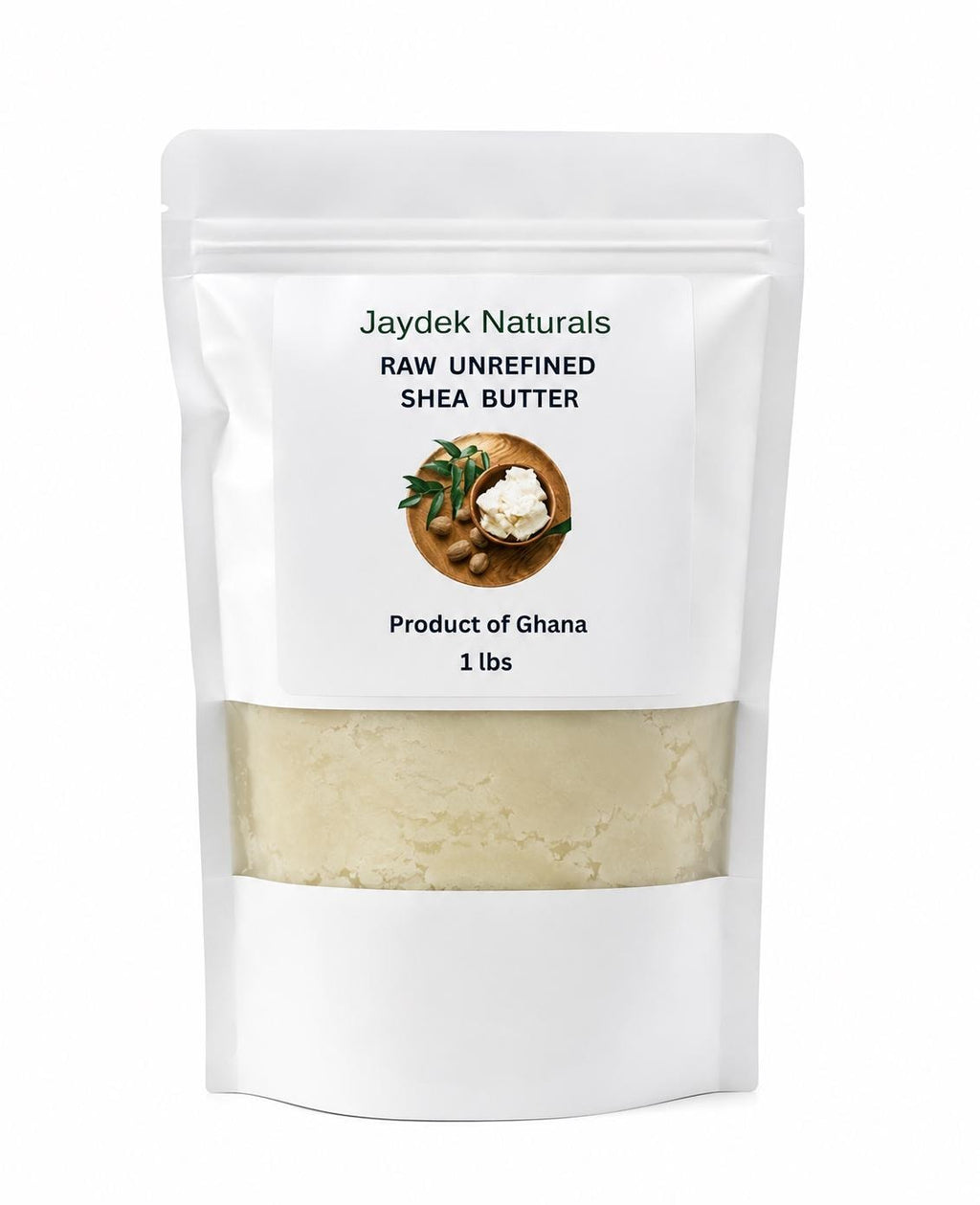 Raw Unrefined Shea Butter from Ghana | 1 lb Organic Moisturizer for Skin, Hair