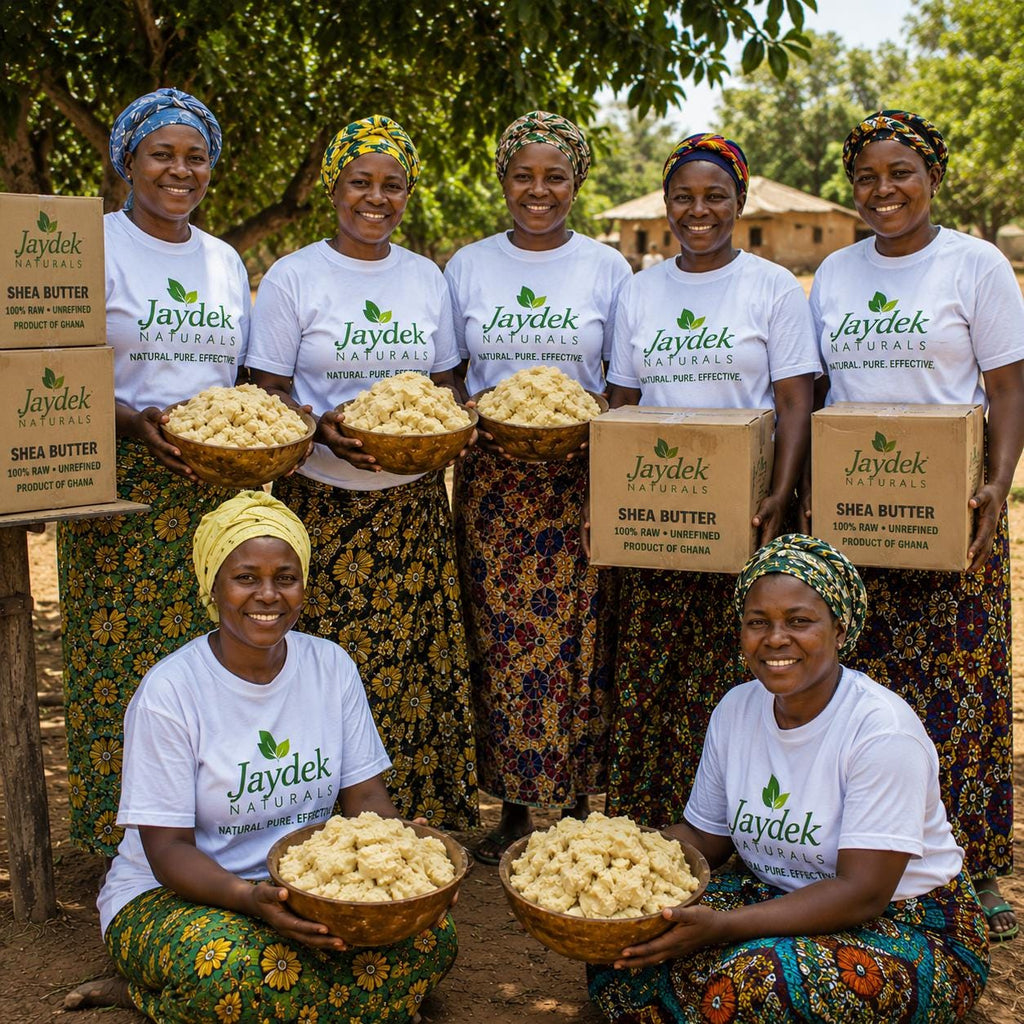 Raw Unrefined Shea Butter from Ghana | 1 lb Organic Moisturizer for Skin, Hair