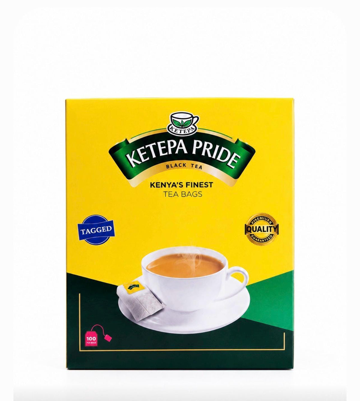 Ketepa Pride Kenyan Black Tea Bags | 100 Count Full-Bodied Breakfast Tea