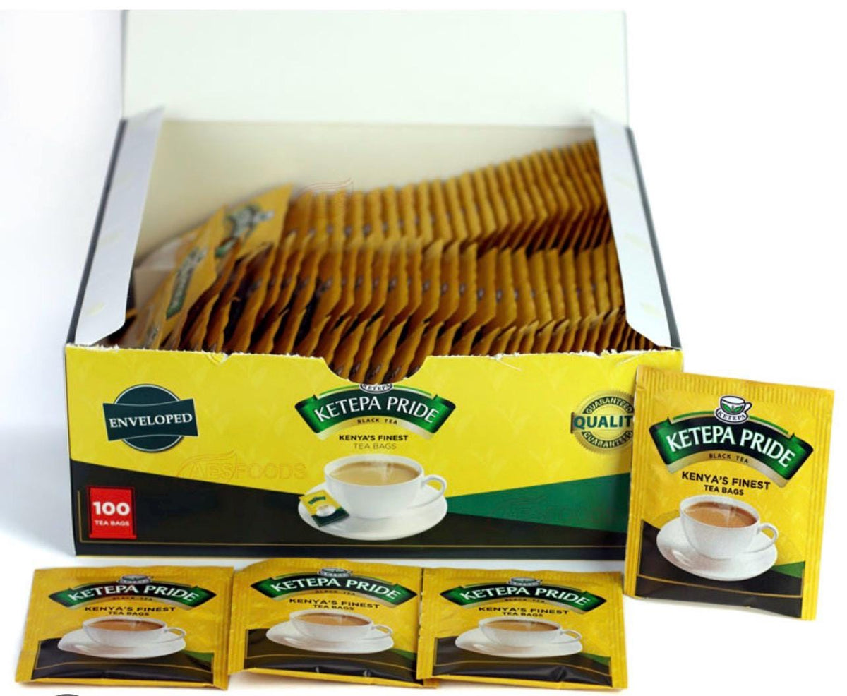 Ketepa Pride Kenyan Black Tea Bags | 100 Count Full-Bodied Breakfast Tea