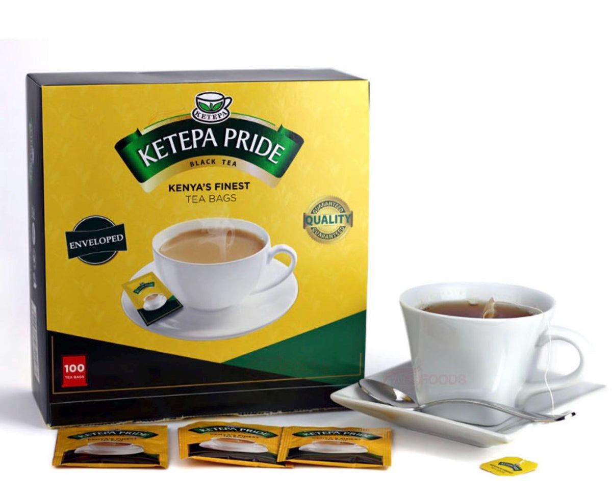 Ketepa Pride Kenyan Black Tea Bags | 100 Count Full-Bodied Breakfast Tea