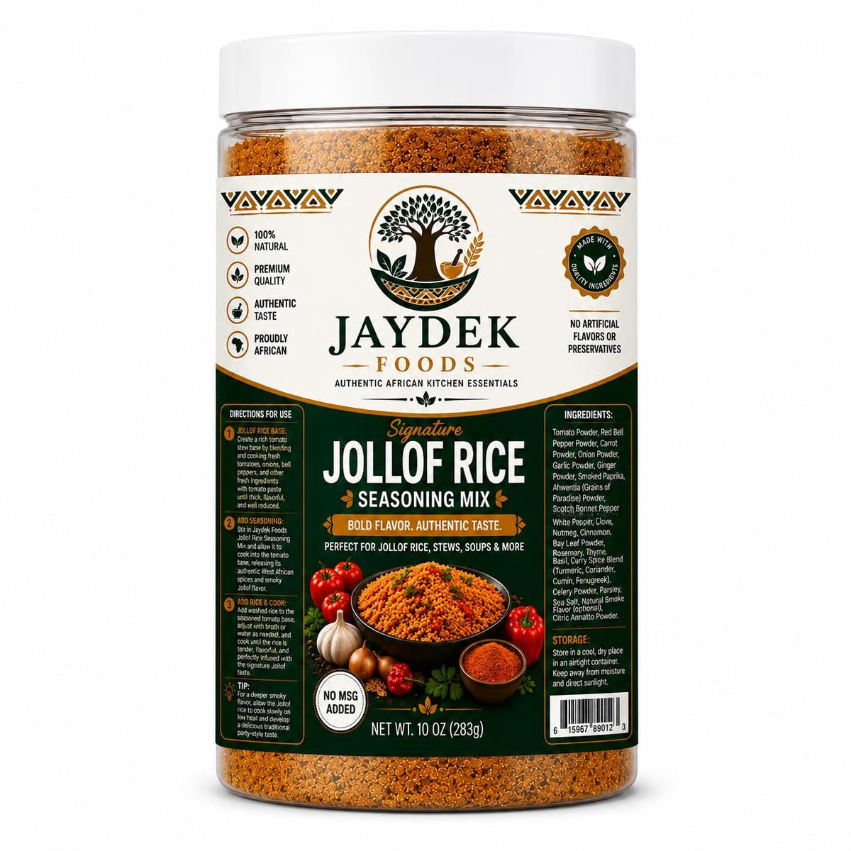 Authentic Ghanaian Jollof Rice Seasoning Mix | West African Cooking Spice Blend